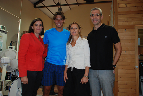 Nadal  realiza un “test de sudor” en  la Universidad de Castilla-La Mancha 