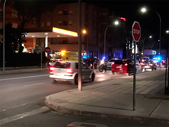 Trasladado Al Hospital Un Motorista Accidentado En La Ronda De Toledo