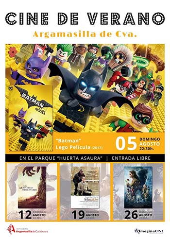 Cartel promocional del cine de verano rabanero