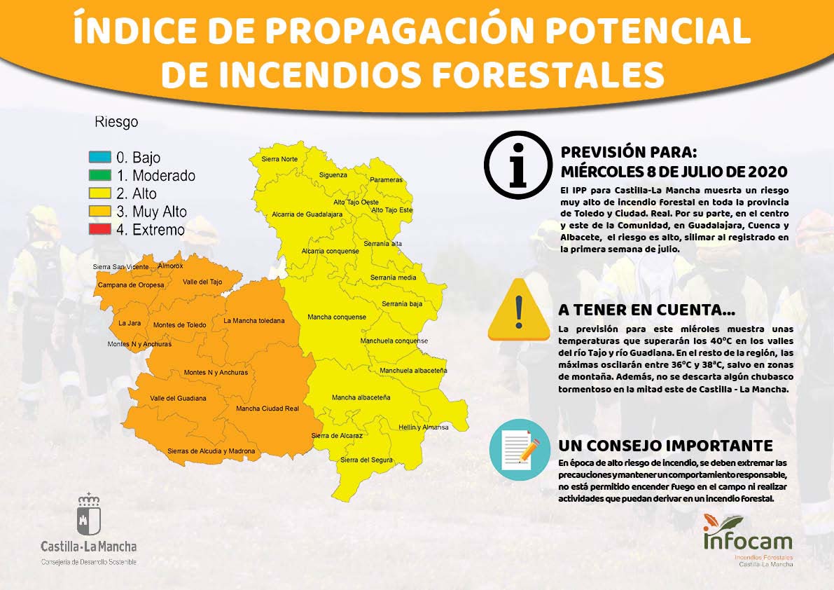 Riesgo Muy Alto De Incendio Forestal En Toda La Provincia De Ciudad