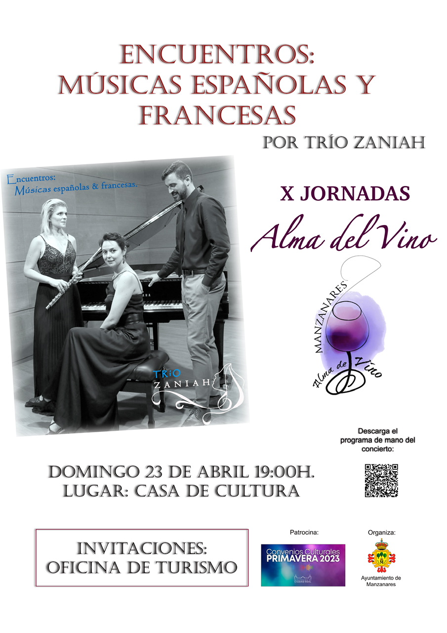 Manzanares: Homenaje a mujeres compositoras por el Trío Zaniah con músicas  españolas y francesas | MiCiudadReal.es